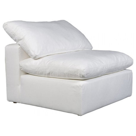 Terra Condo Slipper Chair Performance Fabric White