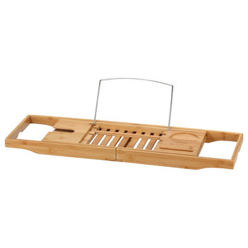 Evelyn Bamboo Bathtub Caddy With Extending Sides
