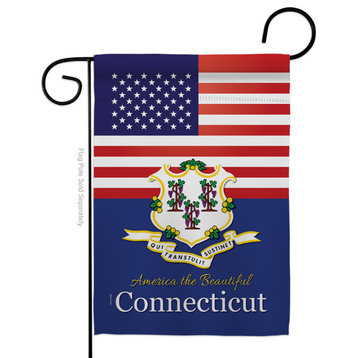 US Connecticut Americana States Garden Flag
