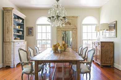 Design ideas for a traditional dining room in New Orleans.