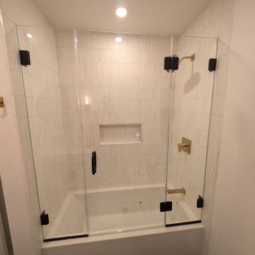 Frameless Glass Shower Doors Bathtub Remodel