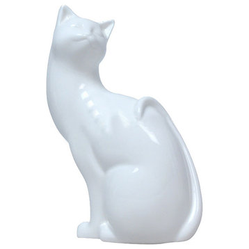 Artistic Cat-Looking Back, Art Statue