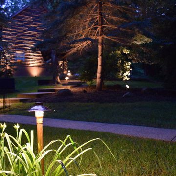 Cleveland Chagrin Valley Log Home Lighting - Spectacular!