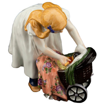 Child with Dolls Pram, Kind mit Puppenwagen