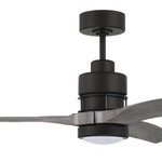 Craftmade - Sonnet 52" Ceiling Fan with Blades Included - 52" Sonnet Ceiling Fan in Flat Black w/ Greywood Polycarbonate Blades, WiFi Control