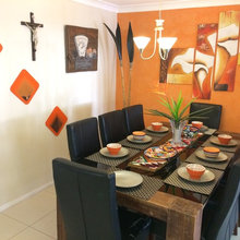 Orange dinning Room