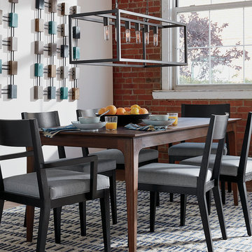 BLUE-GRAY DINING ROOM