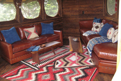Inspiration for a timeless family room remodel in New York
