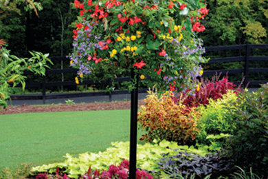 Metal Post Side Planting Containers