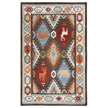 Rizzy Home Northwoods Collection Rug, 5'x8'