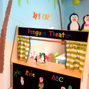 Penguins in Hawaii playroom