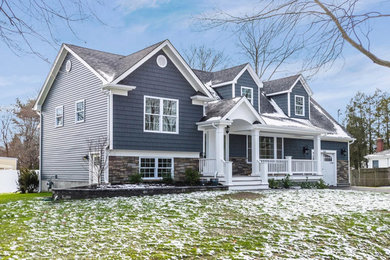 Arts and crafts exterior home photo in New York