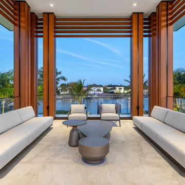 Luxury Balcony Patio at Sunset