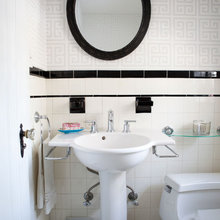black bathroom