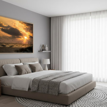 Anna Maria Island Cloudy Beach Sunset 1 Contemporary Wall Art