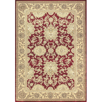 Legacy Red And Ivory Rug, 2'2"x7'7"