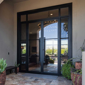 Custom Modern Iron Entry Door