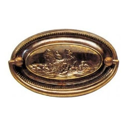 Oval Plate Handles - Cabinet And Drawer Handle Pulls