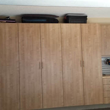Silken Maple Garage Cabinets