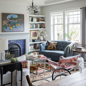Francesca Albertazzi: Jardin Fretwork Fireplace Tiles