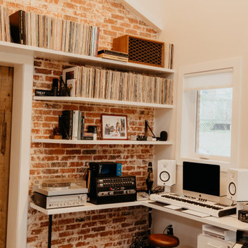 Custom Desk and Book Shelf Studio Project