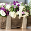 Footed Reclaimed Wooden Planter Box, Set of 3