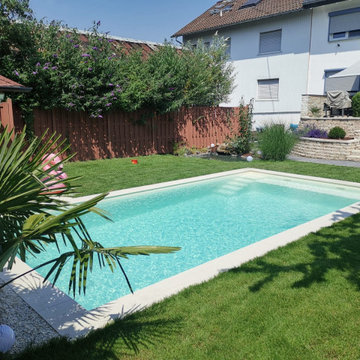 Beton- Folienbecken 7,00 x 3,50 x 1,50 m in sand