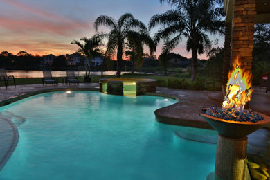 Trendy pool photo in Miami