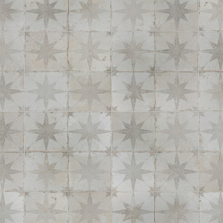 Kings Star Ceramic Floor and Wall Tile, White