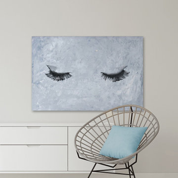"Pretty Lashes II" Painting Print on Wrapped Canvas