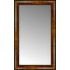 16"x26" Custom Framed Mirror, Light Brown