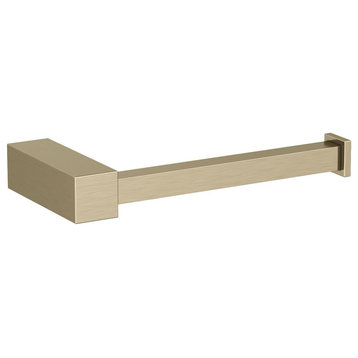 Amerock Monument Contemporary Single Post Toilet Paper Holder, Golden Champagne