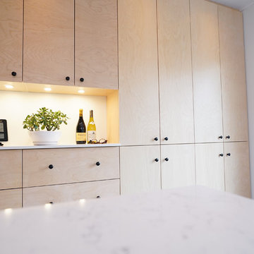 Unité en bois de merisier_ Wood wall unit