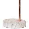 Catalina Lighting Rosie 19-Inch Desk Lamp, 20458-000 Rose Gold And Faux Marble