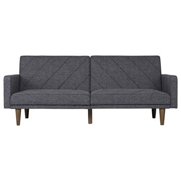 Convertible Futon Couch Bed with Linen Upholstery