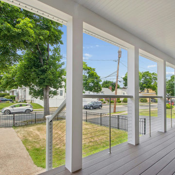 Front porch, sunroom, new siding and pool patio