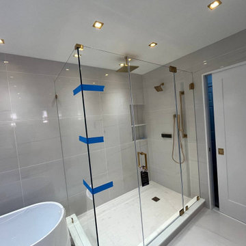 Luxury Master Bathroom Remodel in Acton, MA by Sun Shore Construction