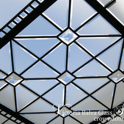 Stained and leaded glass skylight decorative ceiling - Skylights