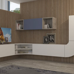 Modern Wall Unit Velvet 125 by Artigian Mobili - $3,455.00 - Entertainment Centers And Tv Stands