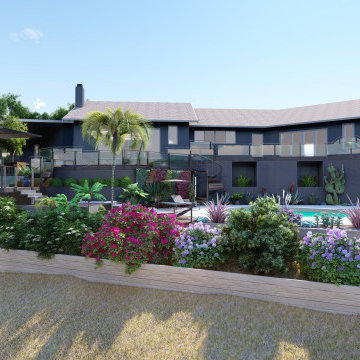 Luxury Monte Sunset Hillside Villa With Multi Levels