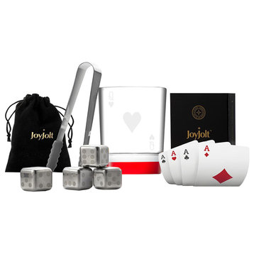 Poker Queen of Hearts Whiskey Gift Set