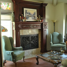 Gas fireplace hearth