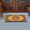 A1HC Hand-Crafted by Artisans Geneva Monogrammed Entry Doormat, 30"x48", A