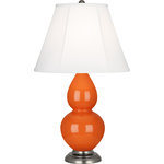 Robert Abbey - Small Double Gourd Accent Lamp, Pumpkin - Pumpkin Small Double Gourd Contemporary Accent Lamp