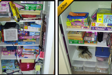 De-cluttered Kids Closet