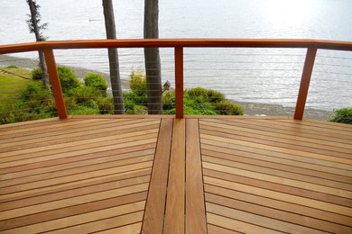 Ipe' deck and cedar cable railing system