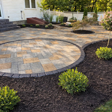 Paver Patio Renovation with Fire Pit & Steps in Niskayuna, NY