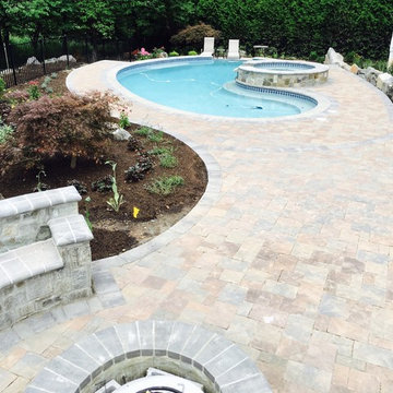 Design and build ashburn swimming pool and landscape