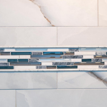 Coty Award Winning Modern Primary Accessible Bath With Lemurian Blue Granite