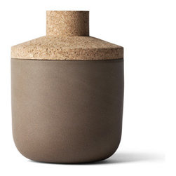 Menu Norm Storage Stone Jar Earth Medium - Bathroom Jars & Canisters